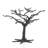 ORNAMENT TREES Matte Black Metal Ornament Tree