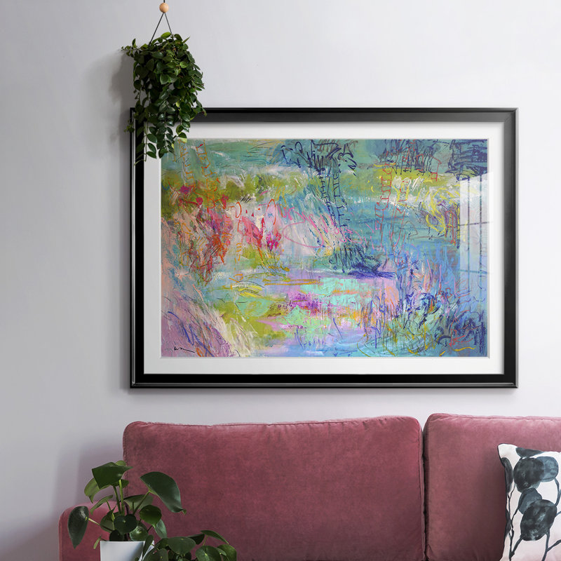 Floating On A Dream, reproduction d'art encadrée, Noir, H 19 po x l 27 po x P 1,5 po