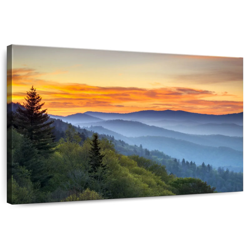 Alvord Oconaluftee Valley Overlook, 16" H x 24" W