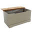 Grey Storage Trunk, Corona Classic Ottoman Chest for Bedrooms, Hallways