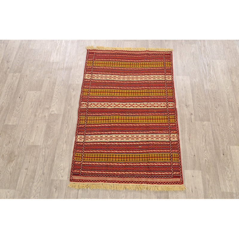 Tapis géométrique kilim 3 x 5