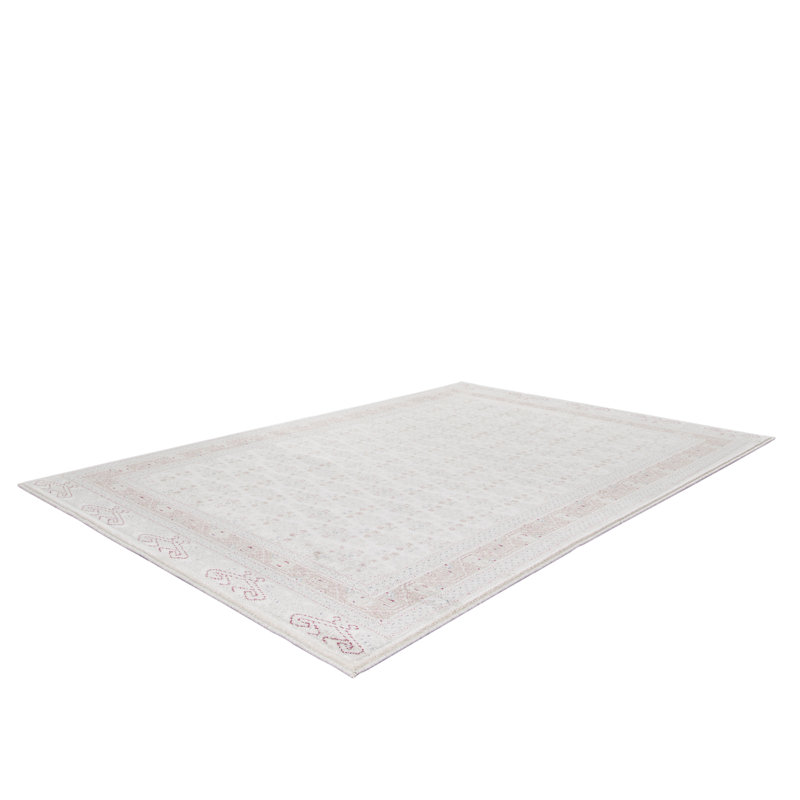 Jalynn Soft Low Pile Cream Rug, Rectangle 120 x 170cm