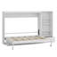 Lit escamotable avec compartiments de rangement et tablette réglables en hauteur, cadre de lit mural avec 1 tiroir, lit plateforme pliable multifonctionnel-148752887