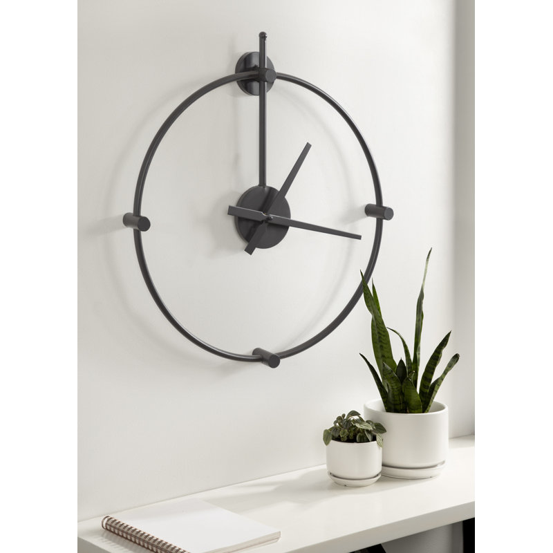 24.25" Wall Clock, Gray