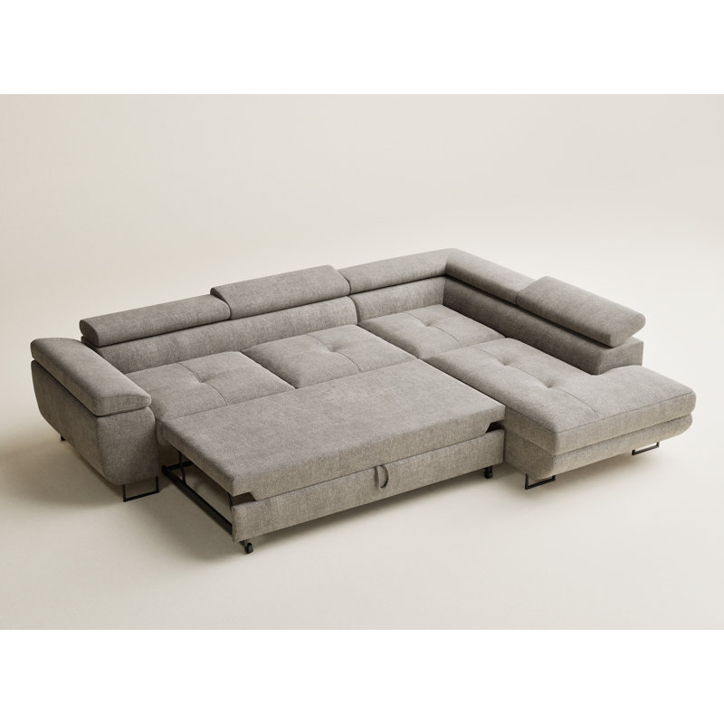 4 Seater Reclining Corner Sofa , Right Hand Facing, Beige Brown Polyester/Chenille