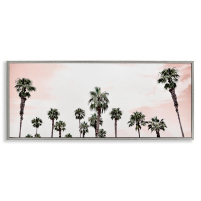 Estampe numérique Laguna Beach Pink Palms, conception de Natalie Carpentieri