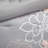Printed Comforter Set Grey/Peach