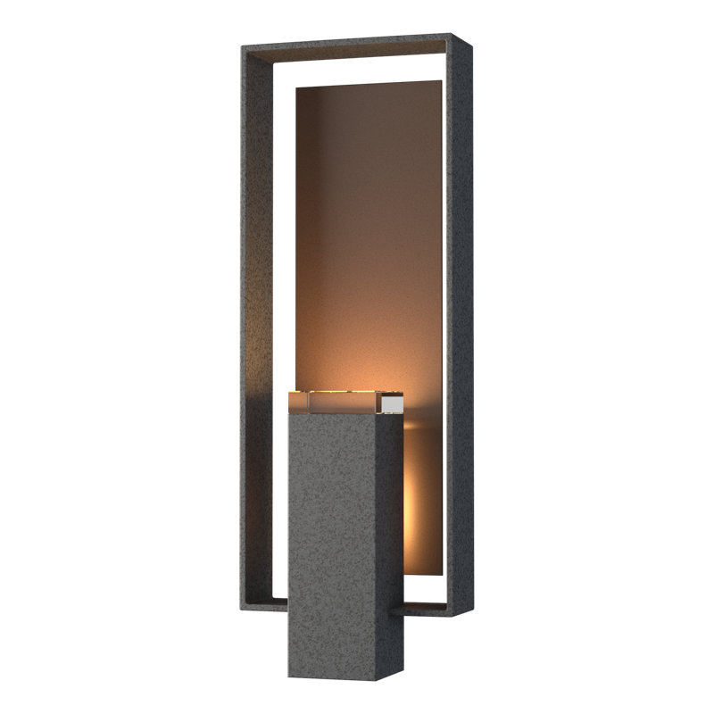 Shadow Box 2 - Light Outdoor Flush Mount, Coastal Natural Iron, Coastal Natural Iron, Yes