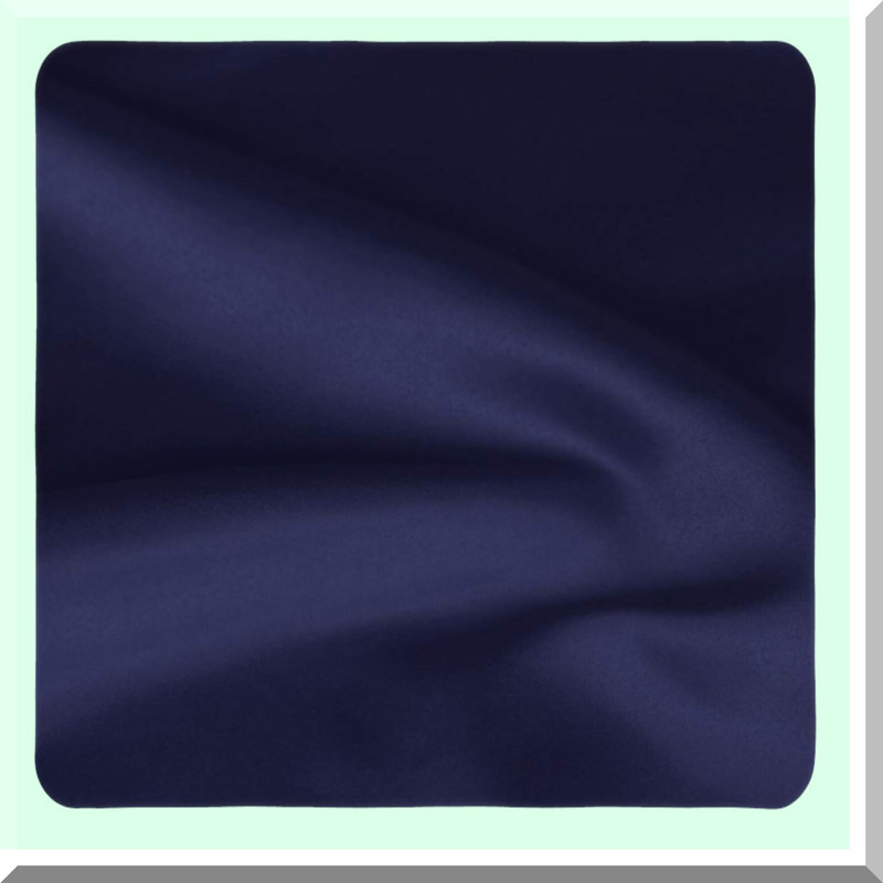 Ruffled Hair-Safe Pillowcase Set - 2-Pack Navy Oxford Covers with Envelope Closure, Standard Size 20x26inch, 3inch Hem - Protect Your Hair While You Sleep!