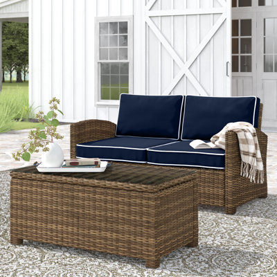 2 - Person Patio Conversation Set with Cushions