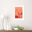 Peachy Flowers by Treechild Wood Framed Wall Art Print-100477624-100477633