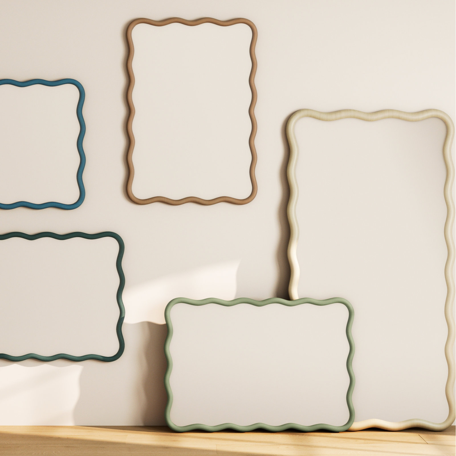 Andy 28" Accent Mirror, Dark Forest