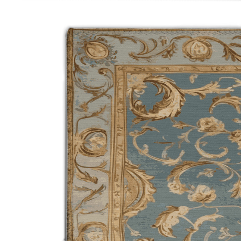 Tapis d'intérieur et d'extérieur brun français, Rectangulaire 2 pi x 3 pi