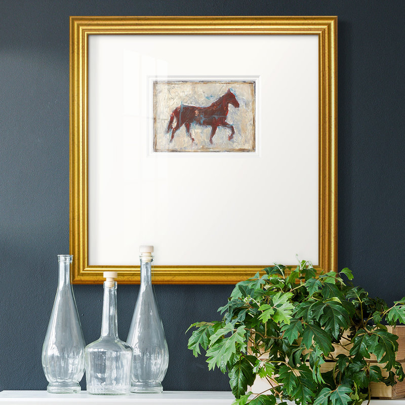 Iron Equine II - impression d'un seul cadre photo, H 21 po x l 21 po x P 1,25 po