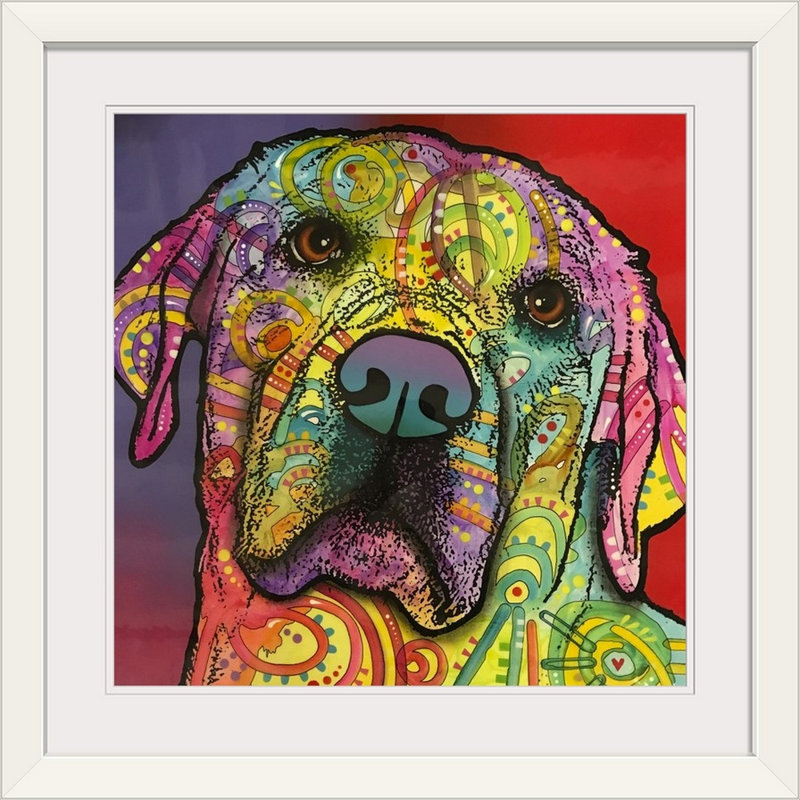 « starry lab », reproduction, H 28 x l 28 po x P 1 po, Cadre blanc