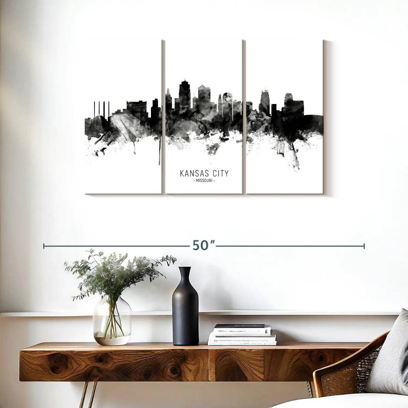 Skyline de Sirecs, Kansas City, Missouri III, H 24 po x l 38 po