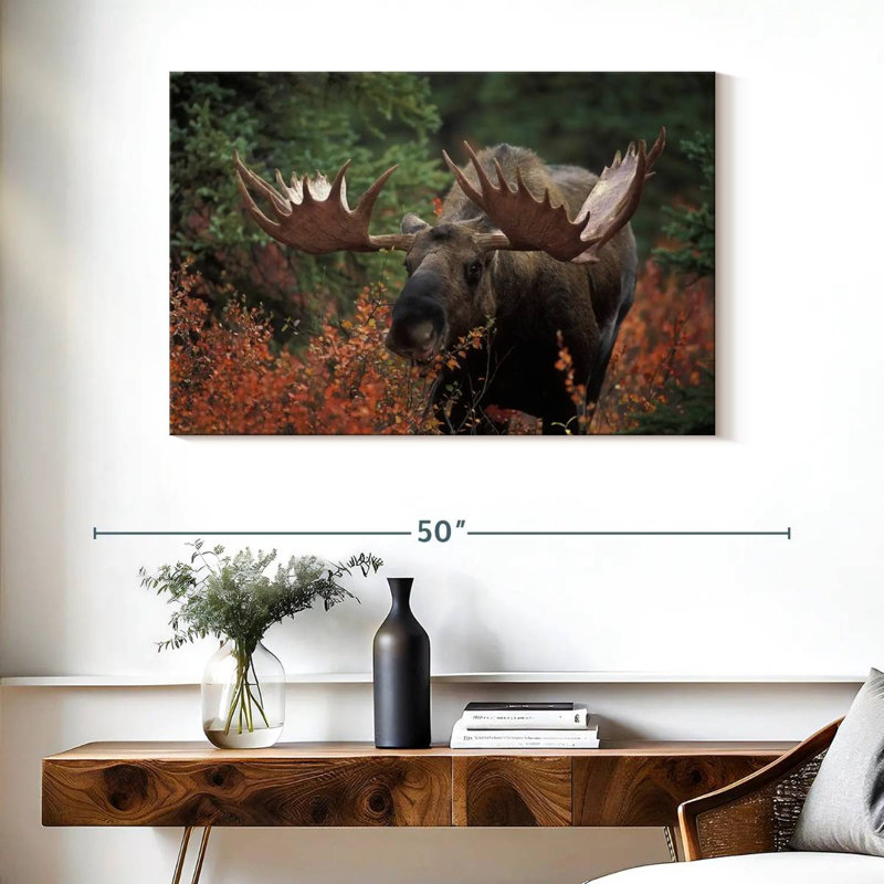 Brampt Moose Forest Meal, 26" H x 39" W