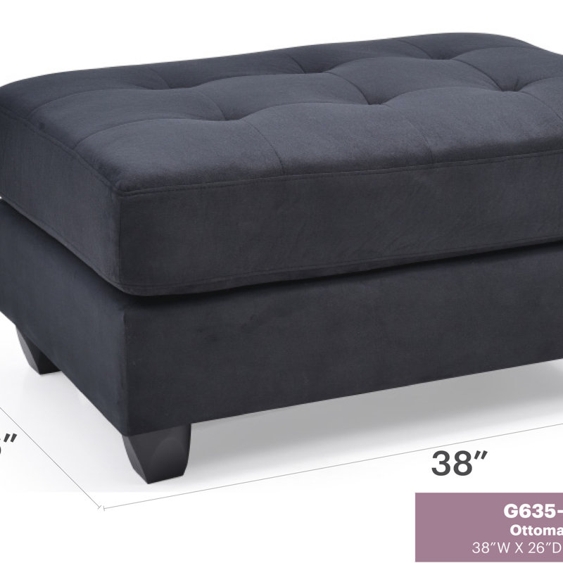 Repose-pieds contemporain élégant pour des espaces de vie confortables et de détente, Gris foncé