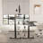 Marquasha Dual Motor L-Shaped Electric Standing Desk with LED and Monitor Stand-110455290-75247387