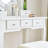 White Dressing Table Set With USB