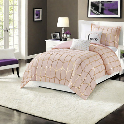Ensembles de literie Modern, édredon 4 pièces en polyester TG avec coussins décoratifs 4 pièces