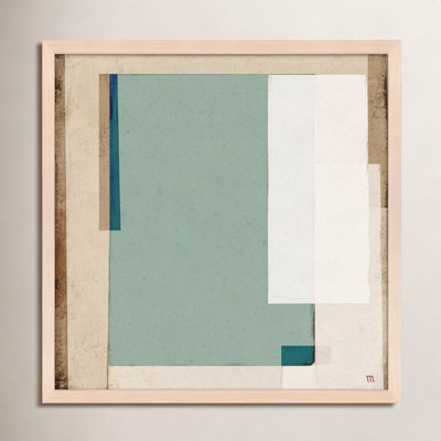 City Scape Aqua 1 Print by Marco Marella