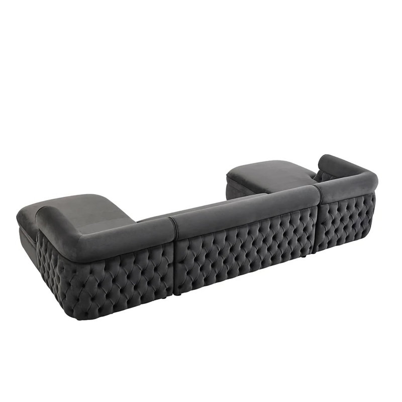 Canapé modulaire Shushan, Tissu gris