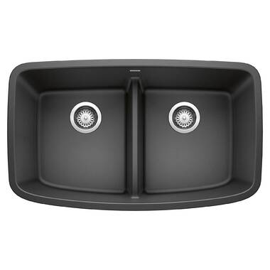 Blanco Precis 29 Undermount Granite Composite Kitchen Sink, Silgranit