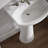 Cimarron Vitreous China 23" Pedestal Bathroom Sink with Overflow-19195631-10940900