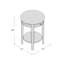 Table de bout en bois massif avec rangement Manatuto-1334003207