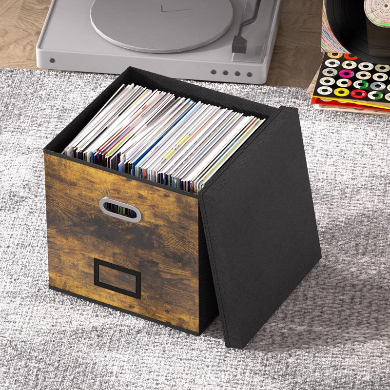 Boîte de rangement pour disque vinyle