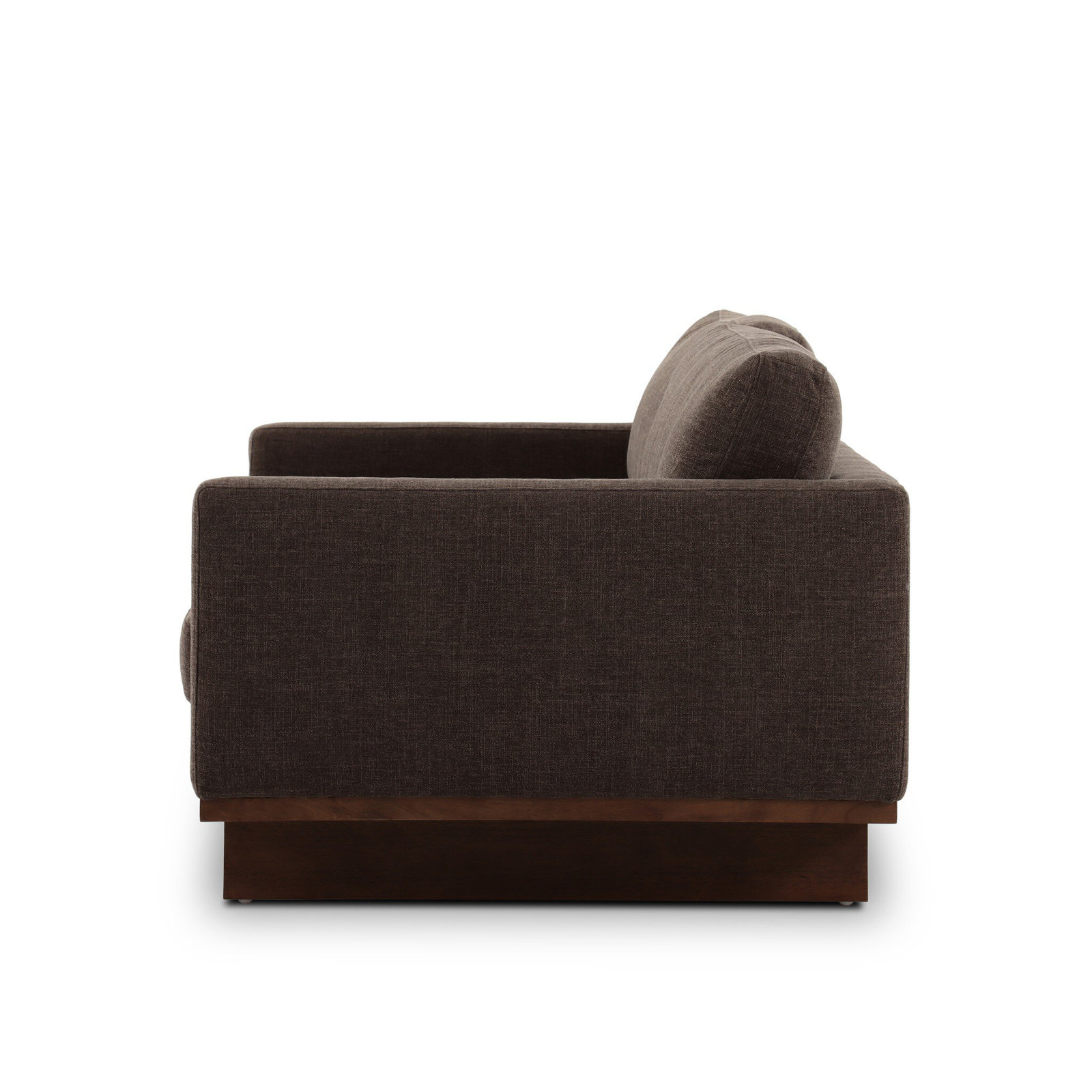 Menades 84'' Upholstered Sofa, Landale Charcoal, Weathered Sepia