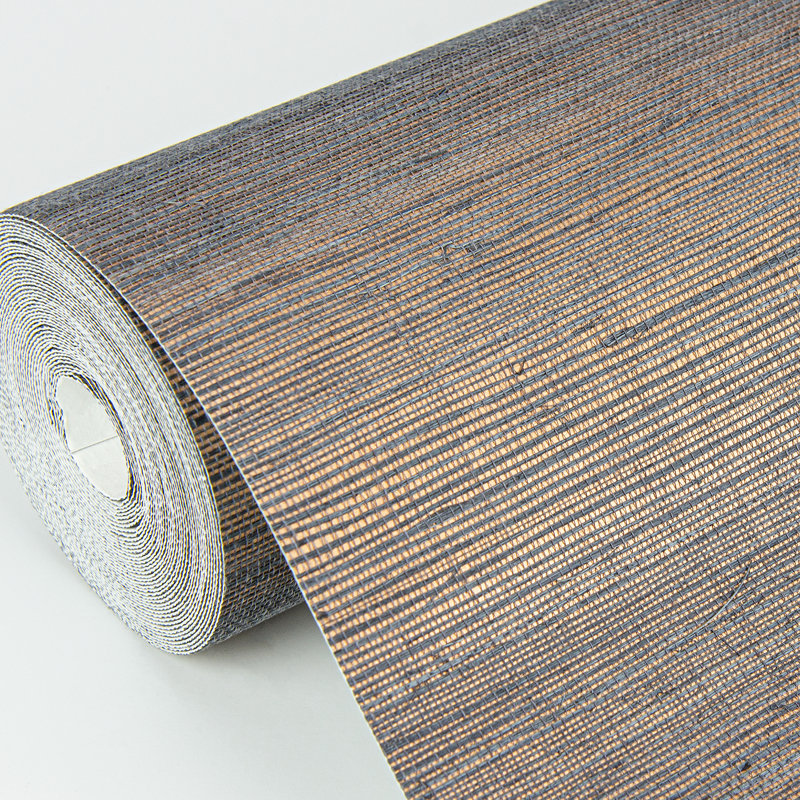 Loom Abstract Grass Cloth Wallpaper Roll, 36" W x 24' L, Slat