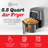 Kitchen Elite 5.5 Qt. Digital Air Fryer, Countertop Cooker with LED Screen, Grey