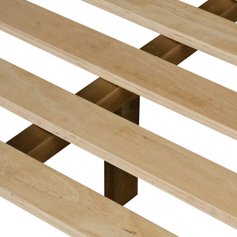 Lit plateforme en bois massif Jesse, Roi
