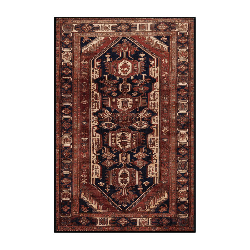 Tapis brun lavable à la machine, Rectangle 3 pi x 5 pi