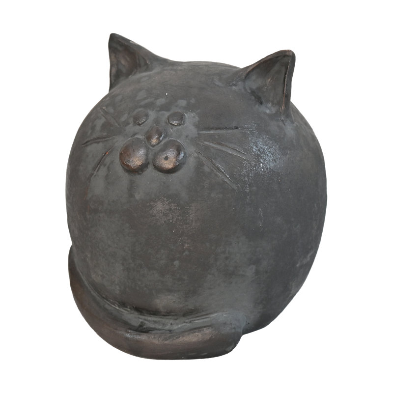 Fat Cat Pottery Figure