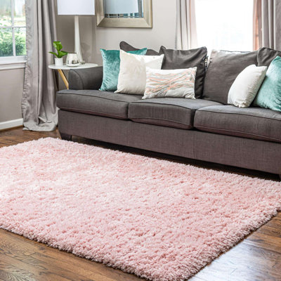 Tapis rose clair Hermina