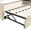 Lit de jour simple rembourré avec lit gigogne-882813464