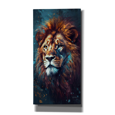 «Epic Graffiti» «Lion Art 2» par Momart, art mural sur toile