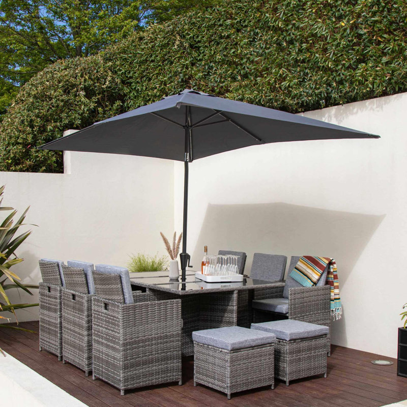 Allexia Patio Dining Set , Yes, Grey