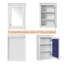 Armoire de rangement de salle de bain murale 20 "avec miroir, armoire à pharmacie avec tablette réglable en hauteur-649501450
