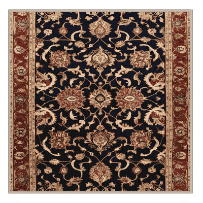 Machine Washable Persian Brown Area Rug