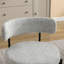 3-Piece Round Dining Set, Trestle Dining Table With 2 Boucle Chairs-114251763
