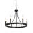 6 - Light Dimmable Wagon Wheel Chandelier-509230643