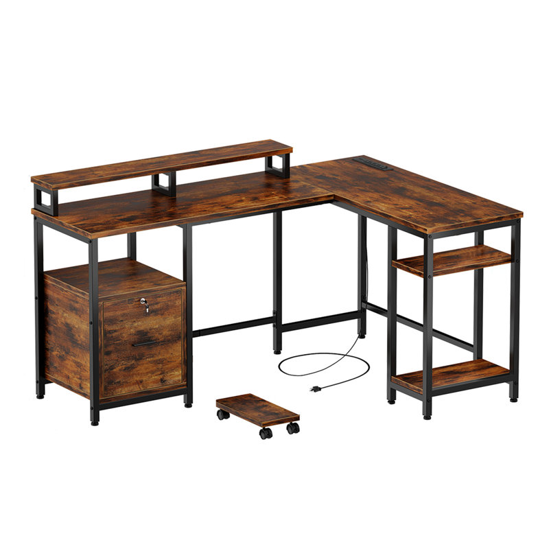 Carrizalez L-Shaped Accent, Brown