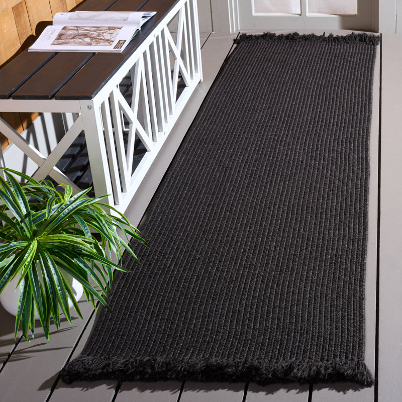 Braided 301 Hand Woven Machine Washable No Pattern Rug, Runner 2'3" x 8'
