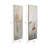 Abstract Canvas Panel Wall Art Display for Home Office Styling - Modern Wall Artwork Painting Print for Living Room Decor - Set of 2, 70", Brown & Gold