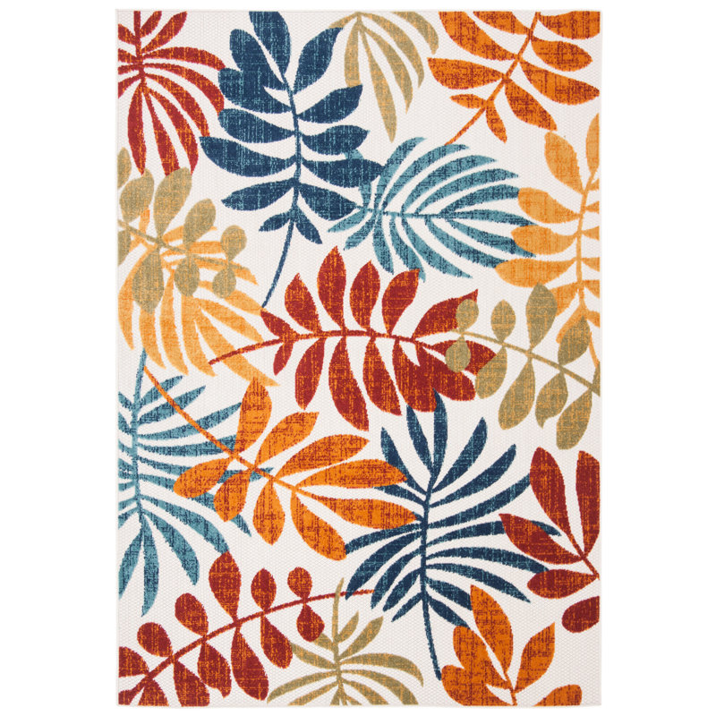 Floral Indoor / Outdoor Area Rug, Rectangle 183 x 274cm