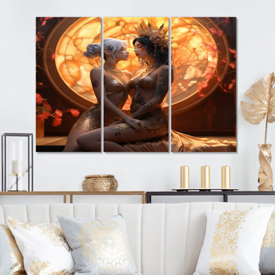 Hareera - Couple, ensemble d'art mural sur toile